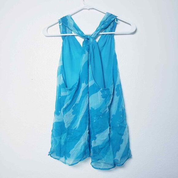 Rami Brook Skylar Floral Twisted Halterneck Top Womans size Small NWT - Picture 3 of 12